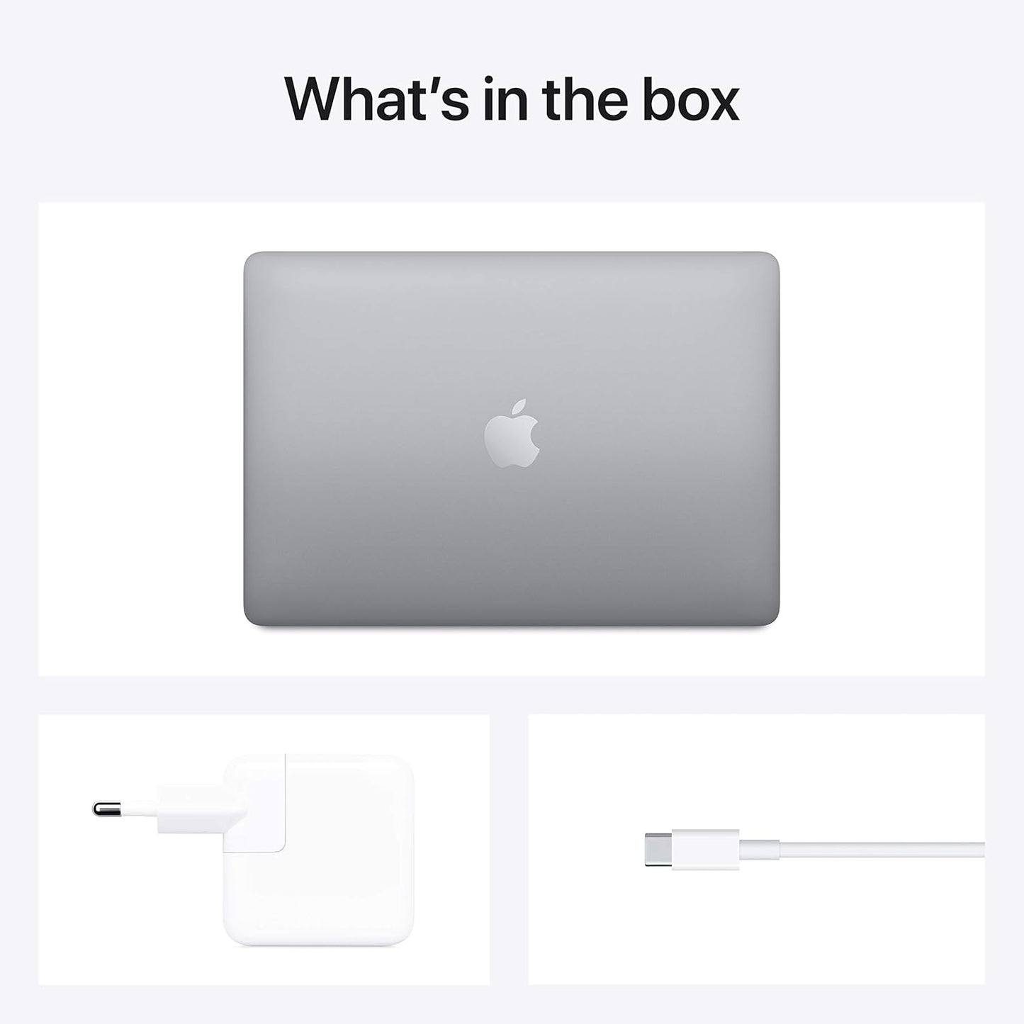 Apple 2020 MacBook Pro (13.3-inch/33.78 cm, M1 chip with 8‑core CPU and 8‑core GPU, 8GB RAM, 256GB SSD) - Space Grey