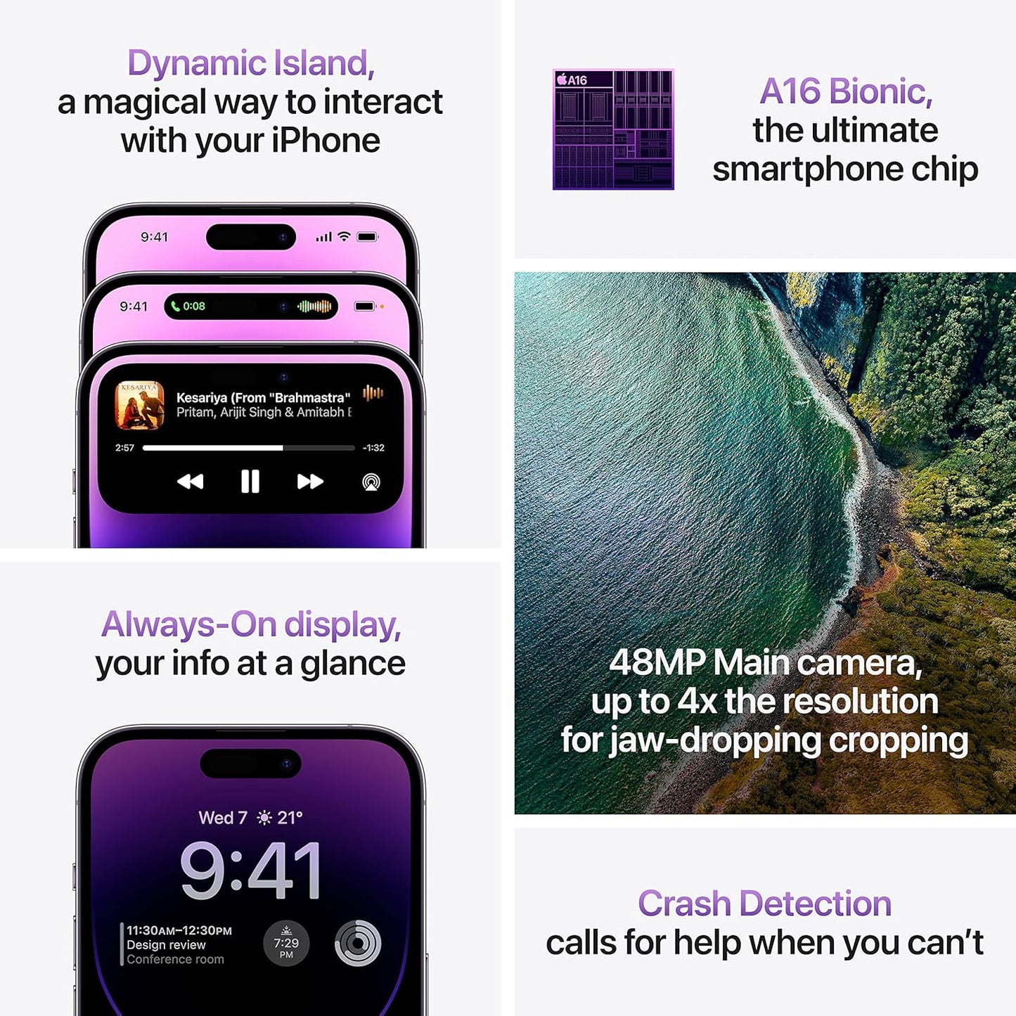 Apple iPhone 14 Pro Max (128 GB) - Deep Purple