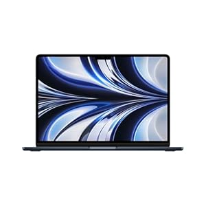 2022 Apple MacBook Air Laptop with M2 chip: 13.6-inch Liquid Retina Display, 16GB RAM, 256GB SSD Storage, Backlit Keyboard, 1080p FaceTime HD Camera. Works with iPhone and iPad; Midnight
