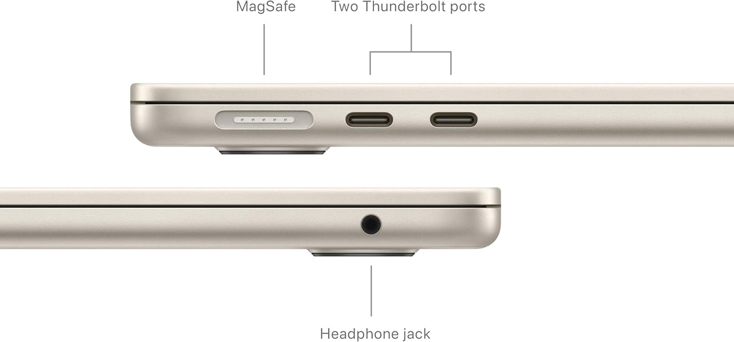 Apple 2024 MacBook Air 13-inch Laptop with M3 chip: Built for Apple Intelligence, 13.6-inch Liquid Retina Display, 16GB Unified Memory, 256GB SSD Storage, Backlit Keyboard, Touch ID; Midnight