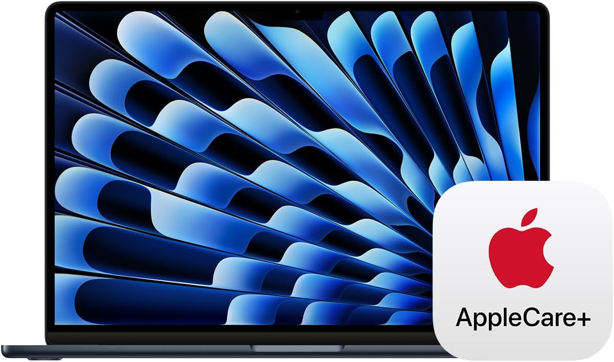 Apple 2024 MacBook Air 13-inch Laptop with M3 chip: Built for Apple Intelligence, 13.6-inch Liquid Retina Display, 16GB Unified Memory, 256GB SSD Storage, Backlit Keyboard, Touch ID; Midnight