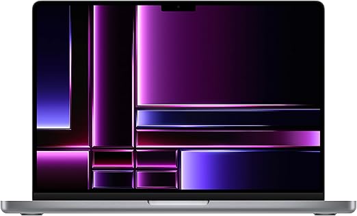 Apple 2023 MacBook Pro Laptop with Apple M2 Pro chip with 10‑core CPU and 16‑core GPU: 14.2-inch Liquid Retina XDR Display, 16GB Unified Memory, 512GB SSD Storage. Works with iPhone/iPad; Space Gray