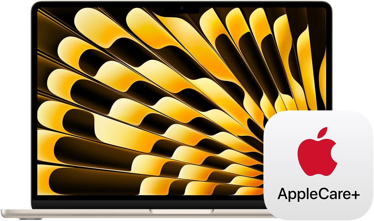 Apple 2024 MacBook Air 13-inch Laptop with M3 chip: Built for Apple Intelligence, 13.6-inch Liquid Retina Display, 16GB Unified Memory, 256GB SSD Storage, Backlit Keyboard, Touch ID; Midnight