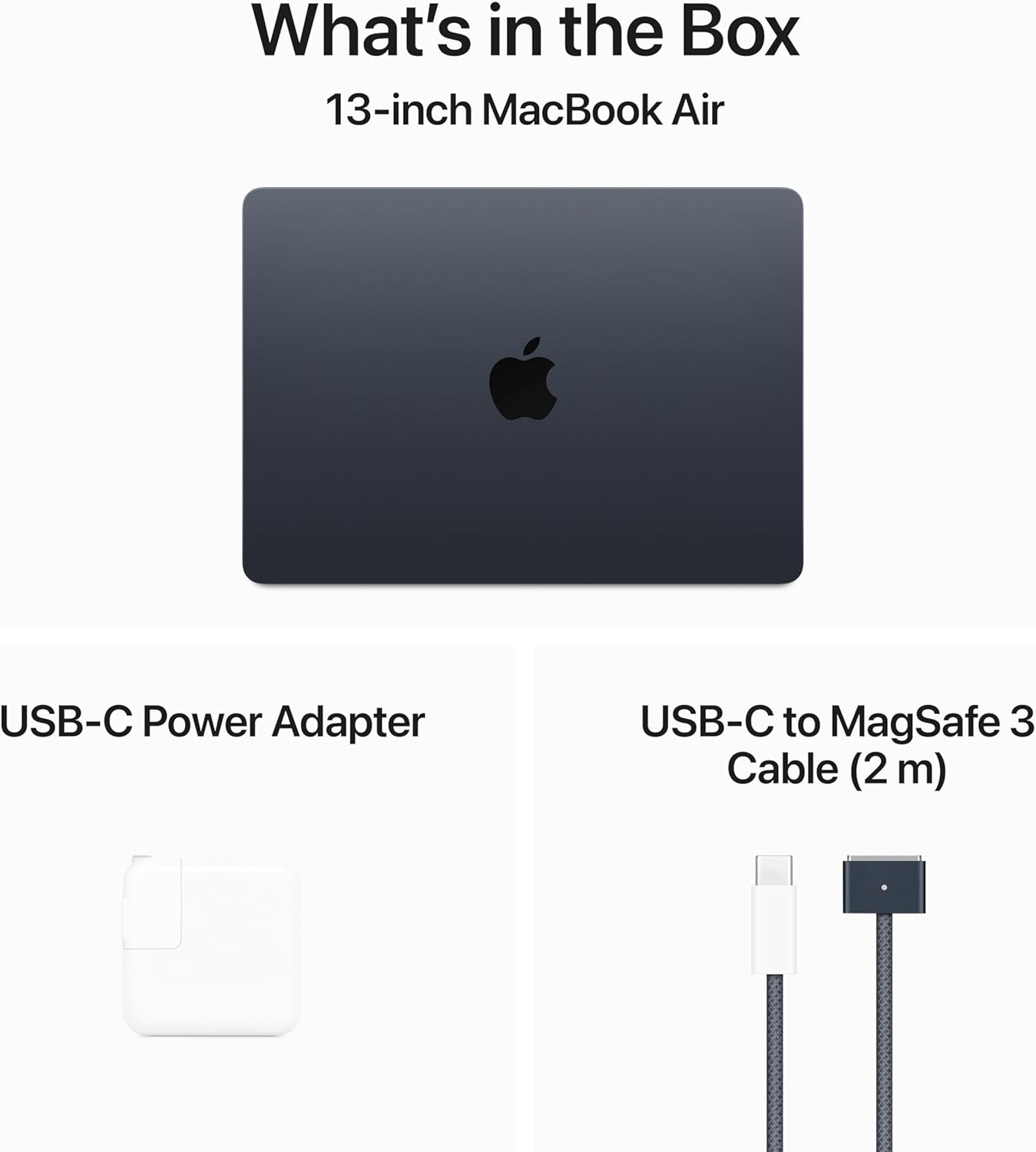 Apple 2024 MacBook Air 13-inch Laptop with M3 chip: Built for Apple Intelligence, 13.6-inch Liquid Retina Display, 16GB Unified Memory, 256GB SSD Storage, Backlit Keyboard, Touch ID; Midnight