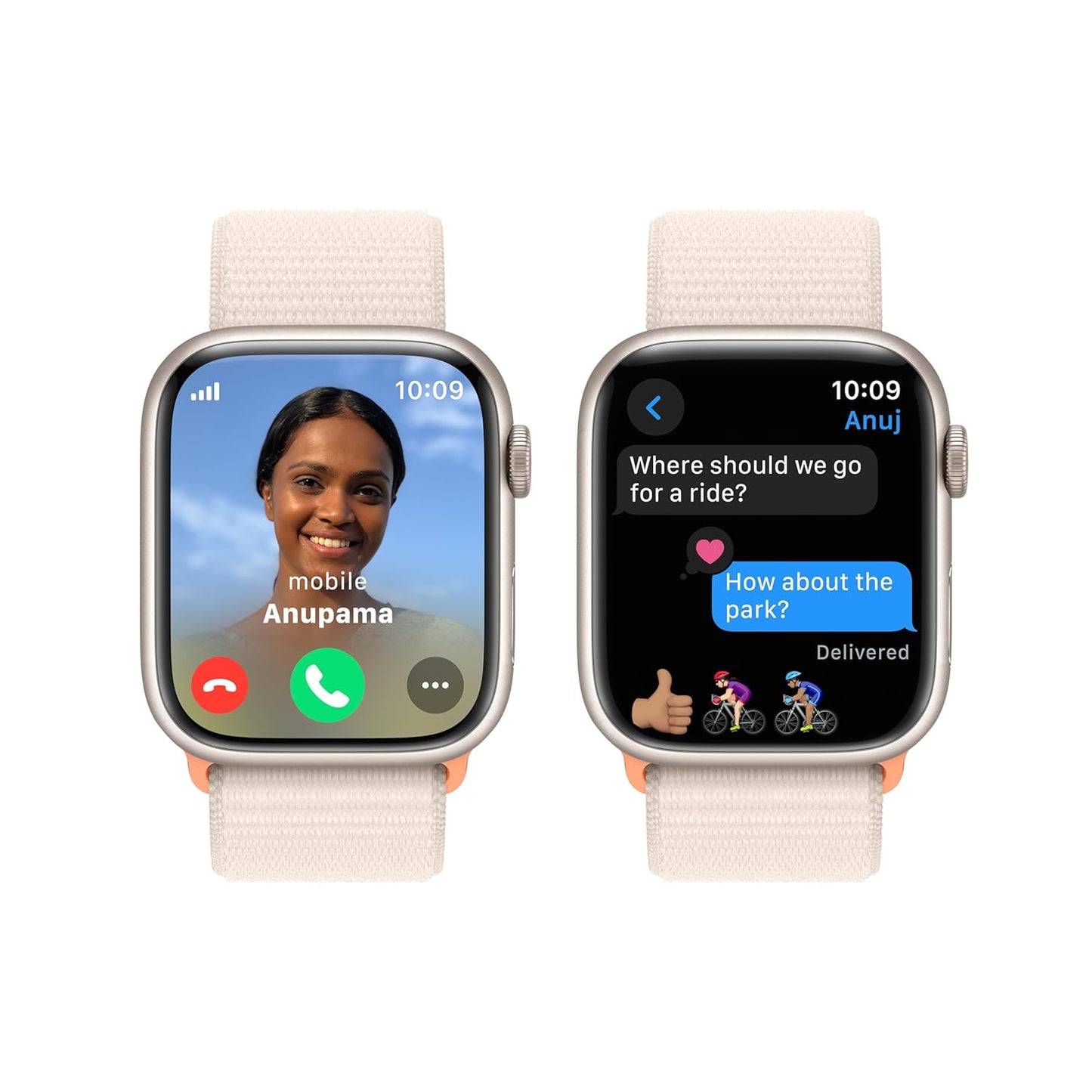 Apple Watch Series 9 [GPS 41mm] Smartwatch with (Product) RED Aluminum Case with (Product) RED Sport Band M/L. Fitness Tracker, Blood Oxygen & ECG Apps, Always-On Retina Display, Water Resistant