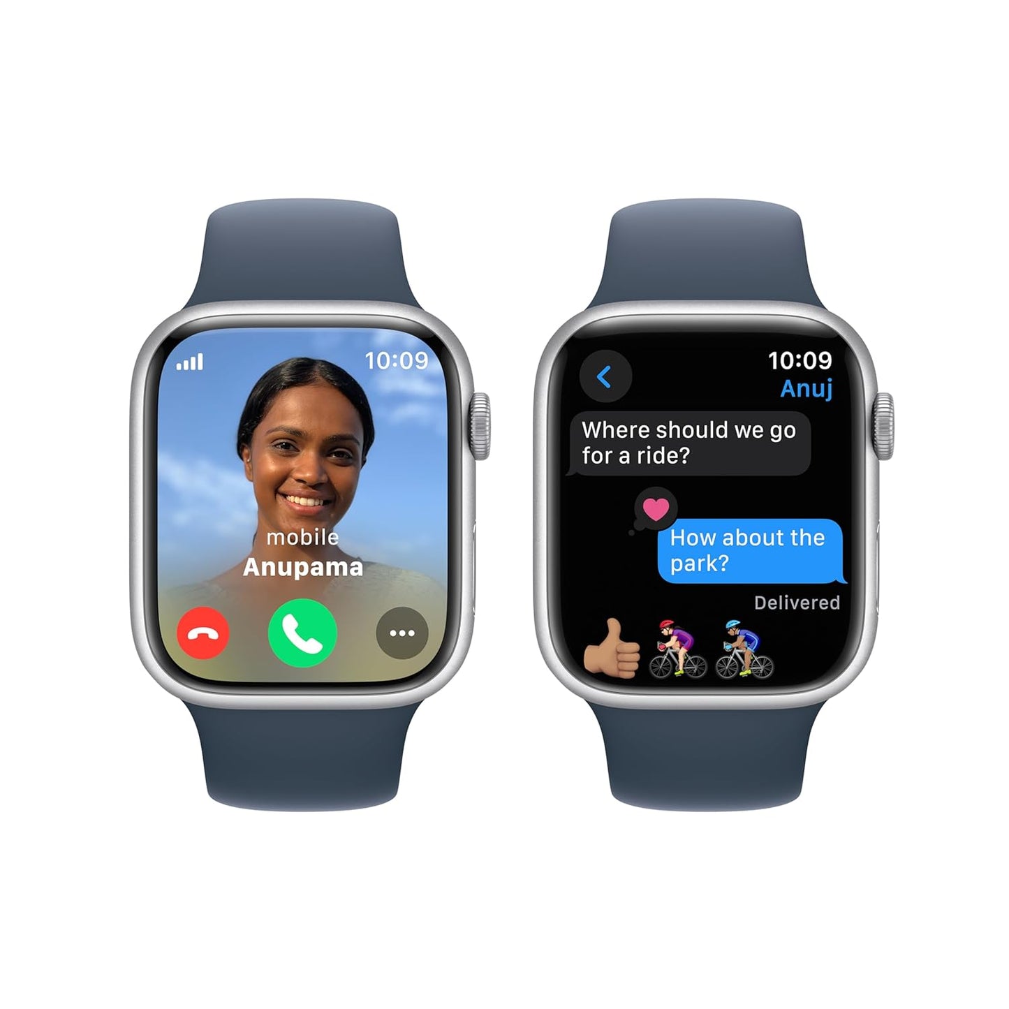 Apple Watch Series 9 [GPS 41mm] Smartwatch with (Product) RED Aluminum Case with (Product) RED Sport Band M/L. Fitness Tracker, Blood Oxygen & ECG Apps, Always-On Retina Display, Water Resistant