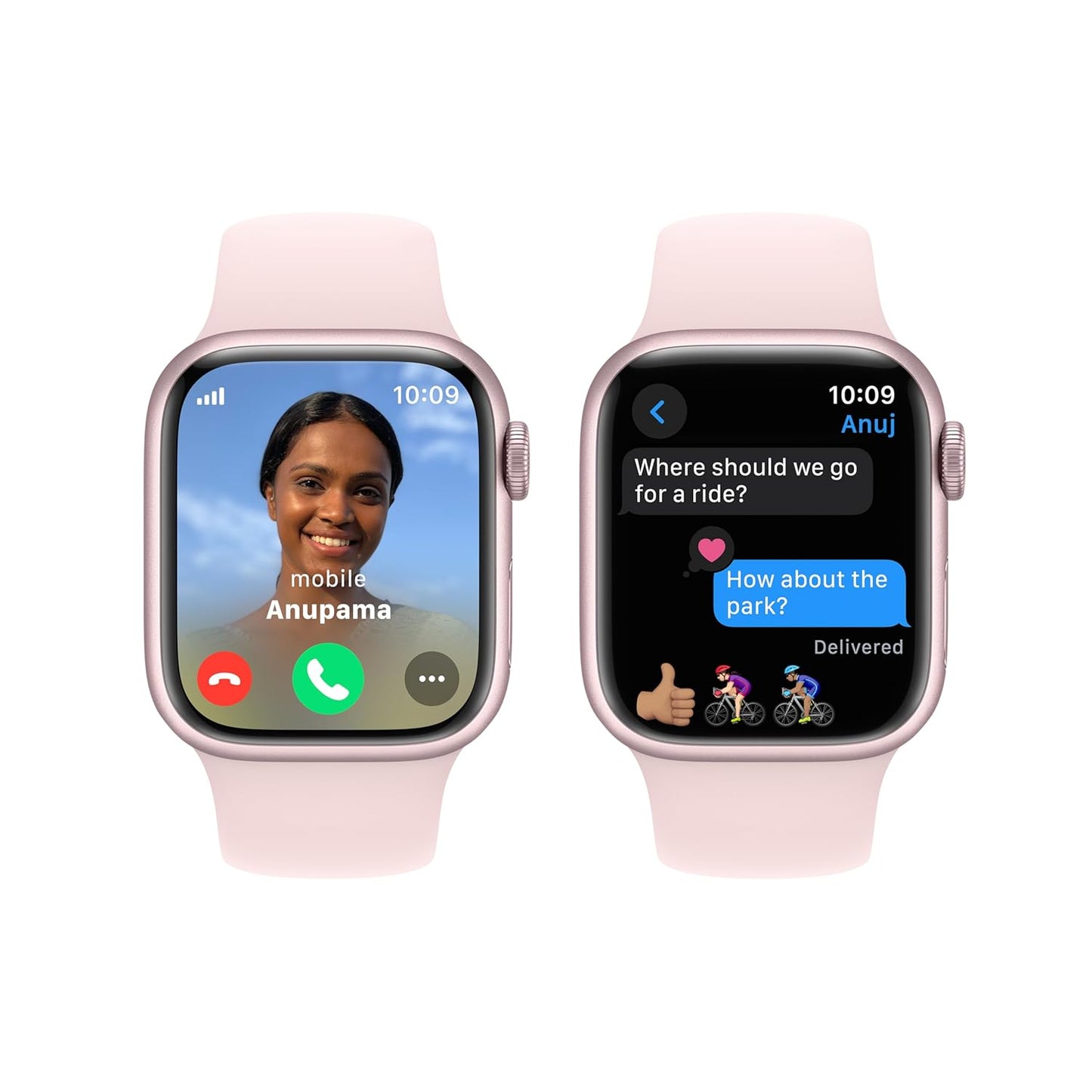 Apple Watch Series 9 [GPS 41mm] Smartwatch with (Product) RED Aluminum Case with (Product) RED Sport Band M/L. Fitness Tracker, Blood Oxygen & ECG Apps, Always-On Retina Display, Water Resistant