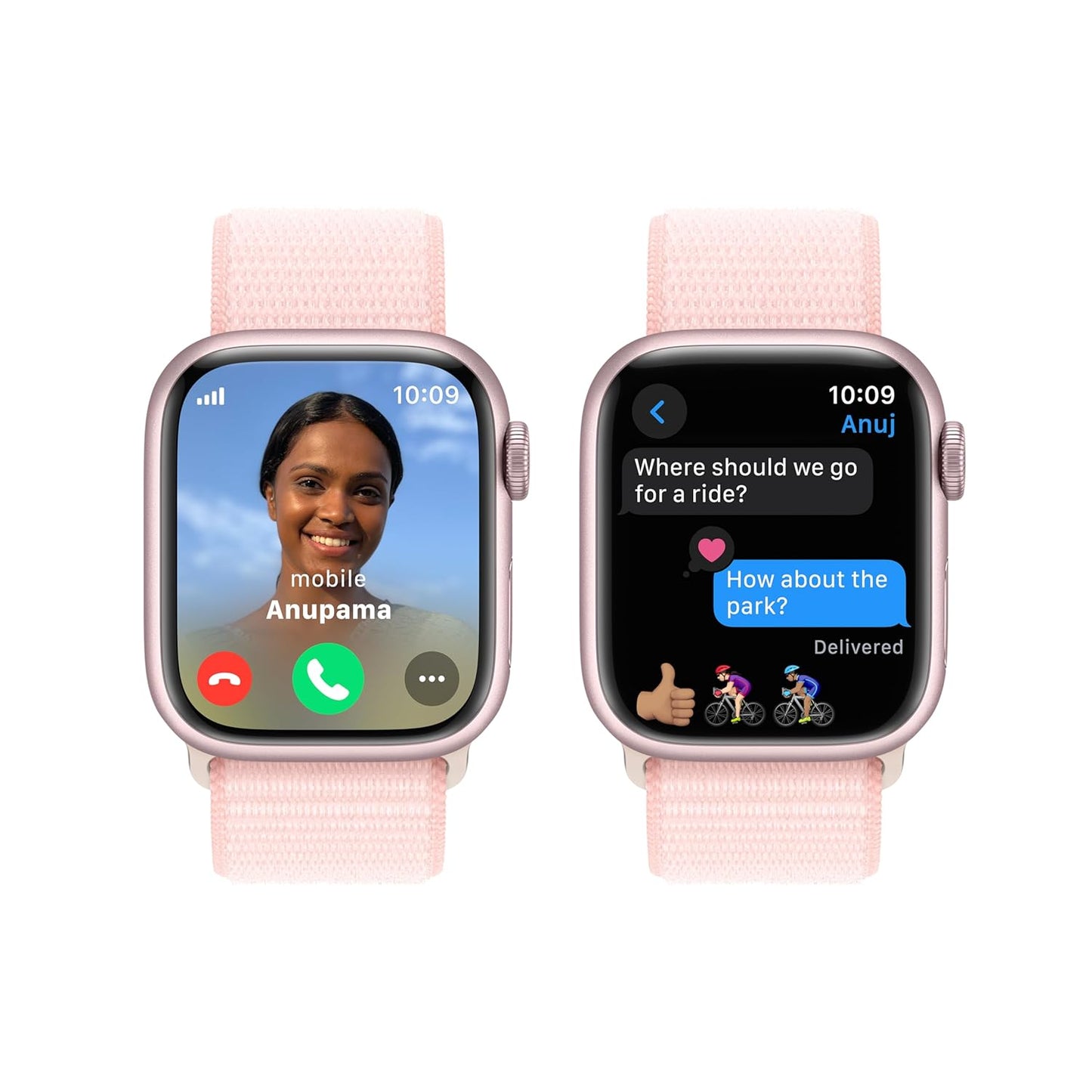 Apple Watch Series 9 [GPS 41mm] Smartwatch with (Product) RED Aluminum Case with (Product) RED Sport Band M/L. Fitness Tracker, Blood Oxygen & ECG Apps, Always-On Retina Display, Water Resistant