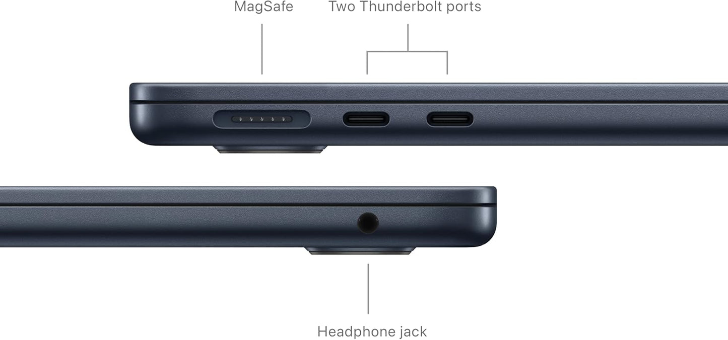 Apple 2024 MacBook Air 13-inch Laptop with M3 chip: Built for Apple Intelligence, 13.6-inch Liquid Retina Display, 16GB Unified Memory, 256GB SSD Storage, Backlit Keyboard, Touch ID; Midnight