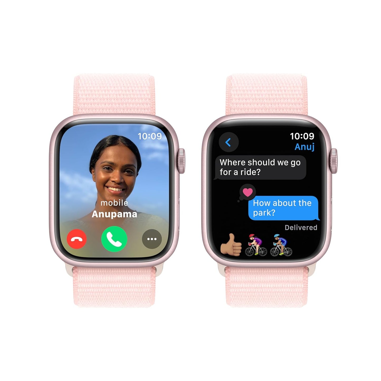 Apple Watch Series 9 [GPS 41mm] Smartwatch with (Product) RED Aluminum Case with (Product) RED Sport Band M/L. Fitness Tracker, Blood Oxygen & ECG Apps, Always-On Retina Display, Water Resistant