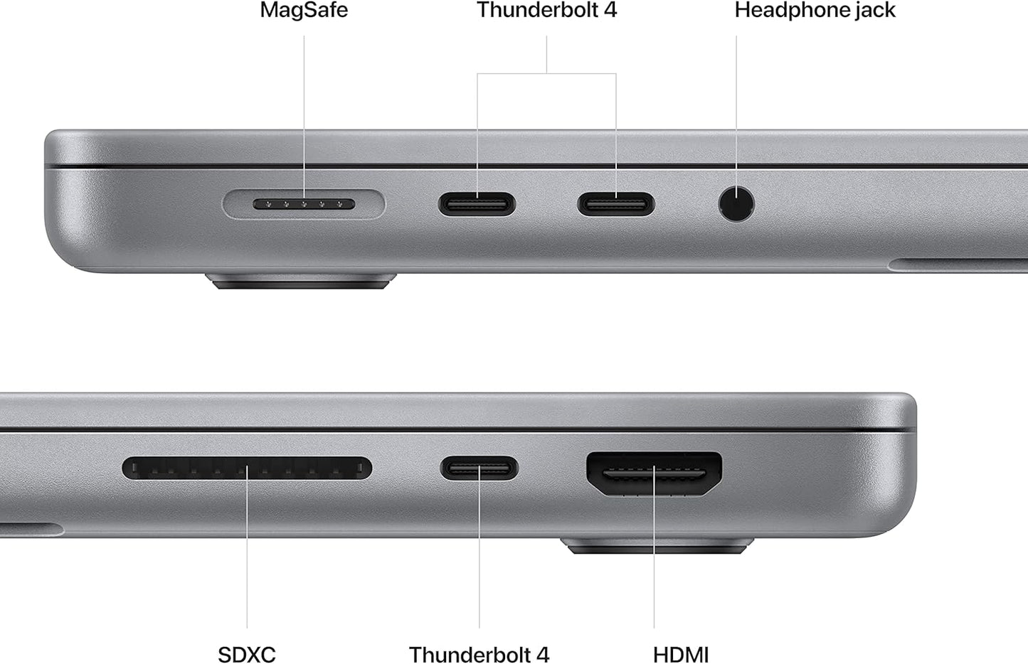 Apple 2023 MacBook Pro Laptop with Apple M2 Pro chip with 10‑core CPU and 16‑core GPU: 14.2-inch Liquid Retina XDR Display, 16GB Unified Memory, 512GB SSD Storage. Works with iPhone/iPad; Space Gray