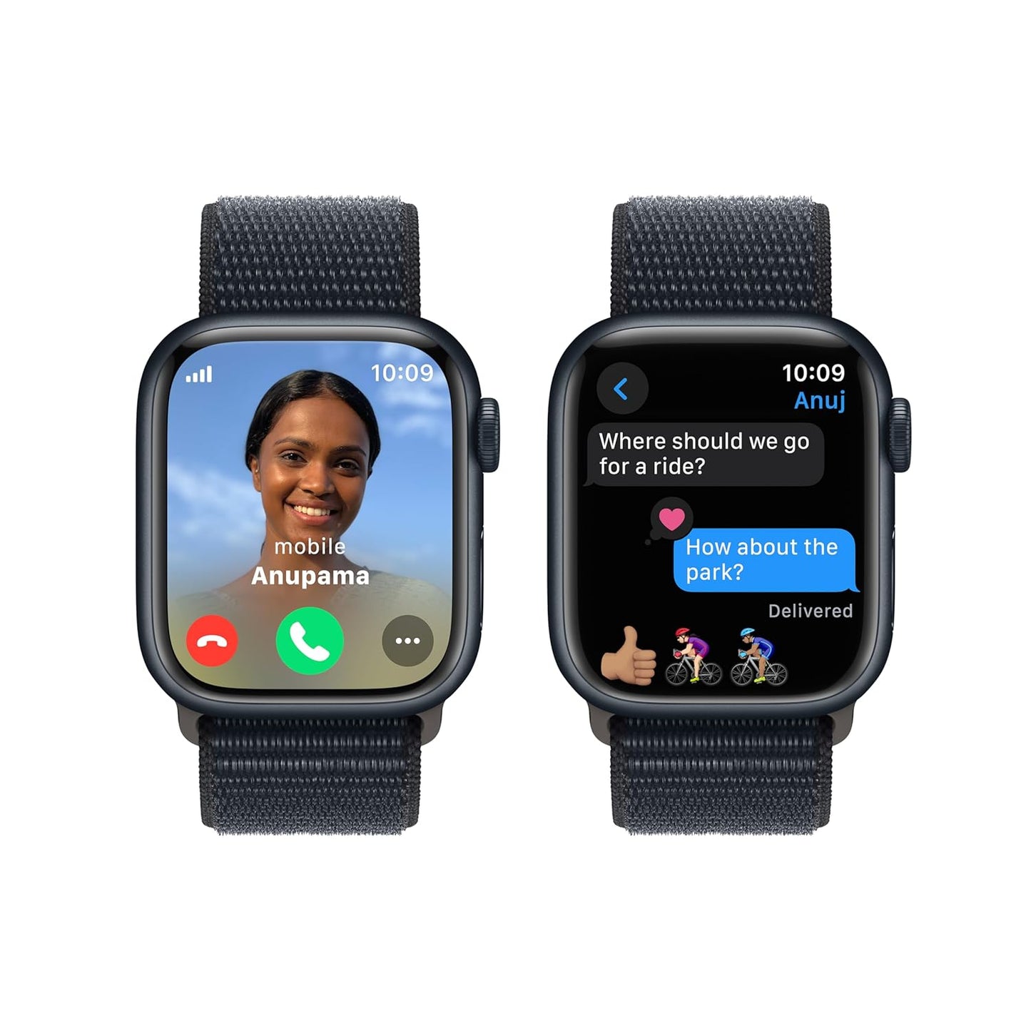 Apple Watch Series 9 [GPS 41mm] Smartwatch with (Product) RED Aluminum Case with (Product) RED Sport Band M/L. Fitness Tracker, Blood Oxygen & ECG Apps, Always-On Retina Display, Water Resistant